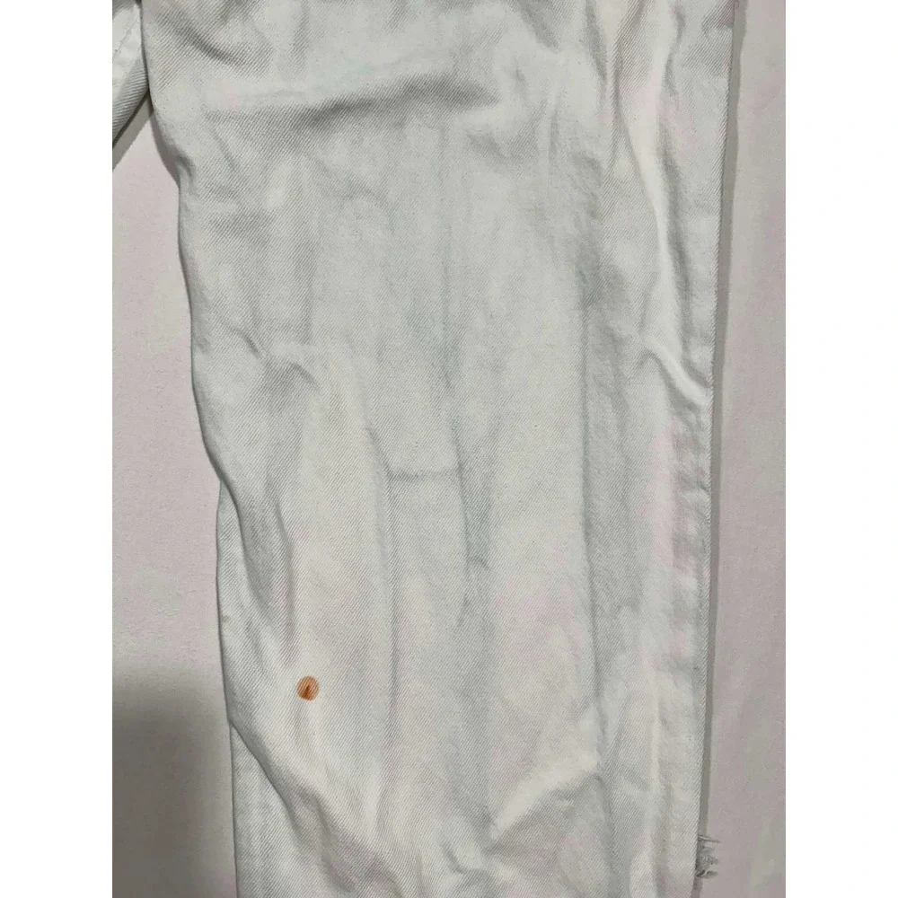 Levis 540 Vintage Orange Tab Relaxed Fit White Jeans Distressed 29x31